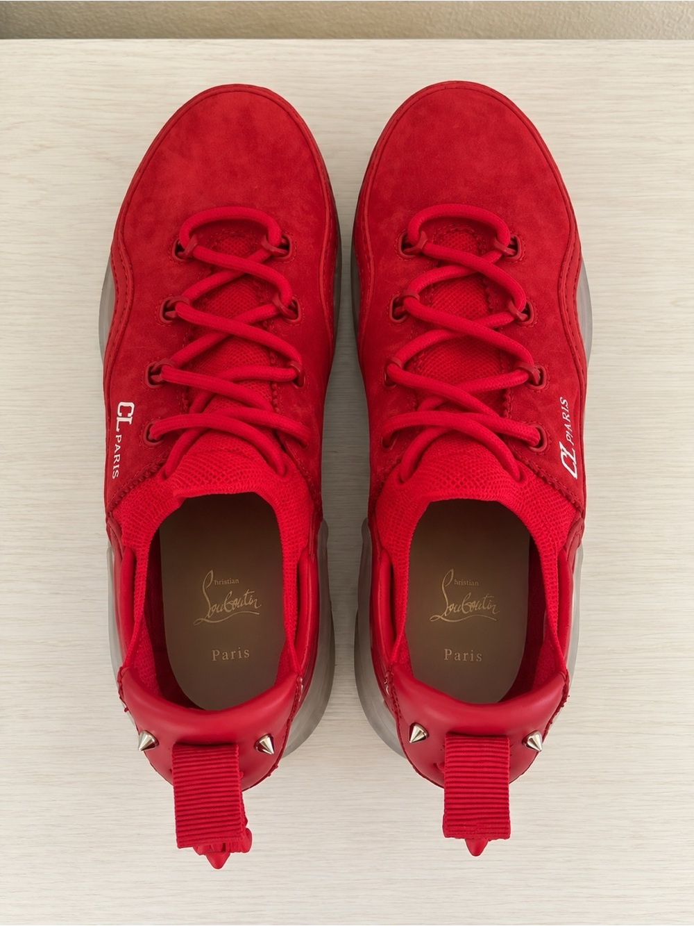 Christian Louboutin Arpoador Red Sneakers Women’s Size 9 Worn Once